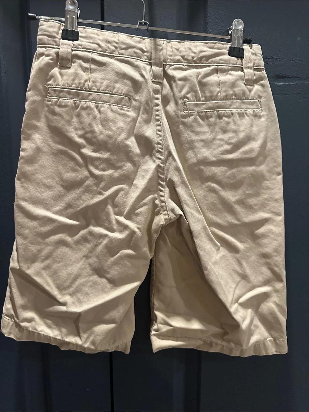 Old Navy kids Flat-Front Chino Shorts — Beige